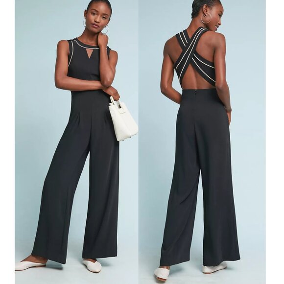Anthropologie Pants - Anthropologie Ett:Twa Women's Whitney Tailored Jumpsuit Black Size 4 NWT